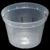 6" Slotted Clear Orchid Pots